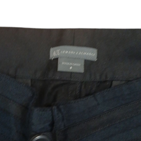 NEW Armani Exchange Black Cropped Trousers Women's Capri Pants Size 6 - Picture 5 of 11